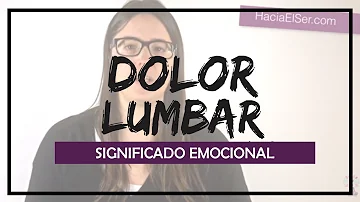 Dolor Lumbar Significado Espiritual [ Y Simbolismo ]