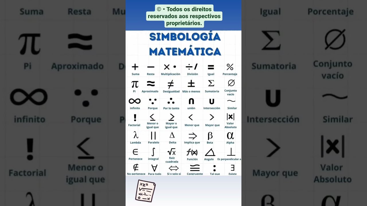 simbolos matematicos y significado